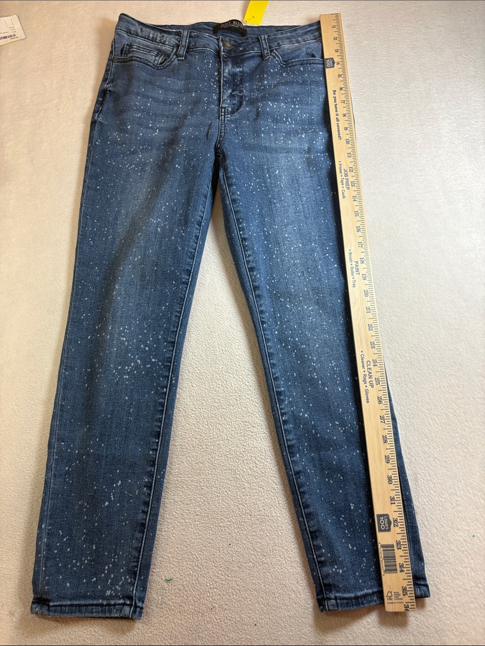 Judy Blue Dark Blue Skinny Jeans with White Speckle